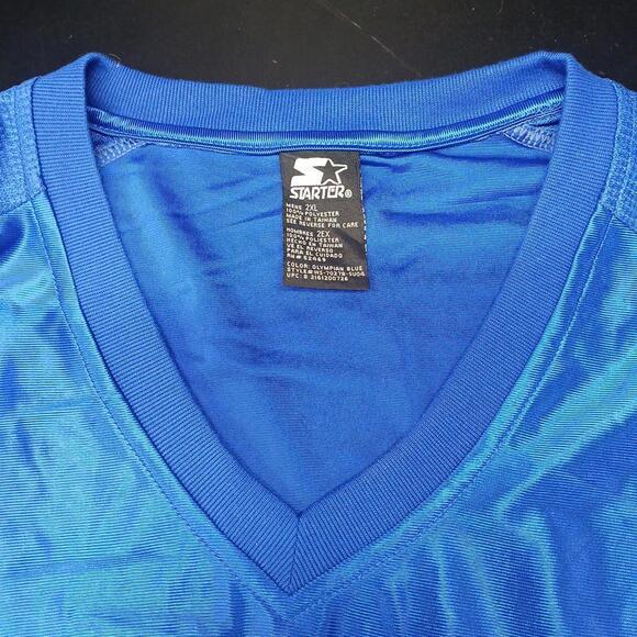 Vintage Starter DZL Shooter Sleeveless Pullover Jersey Shirt, 2XL, Olympian Blue - Picture 7 of 7